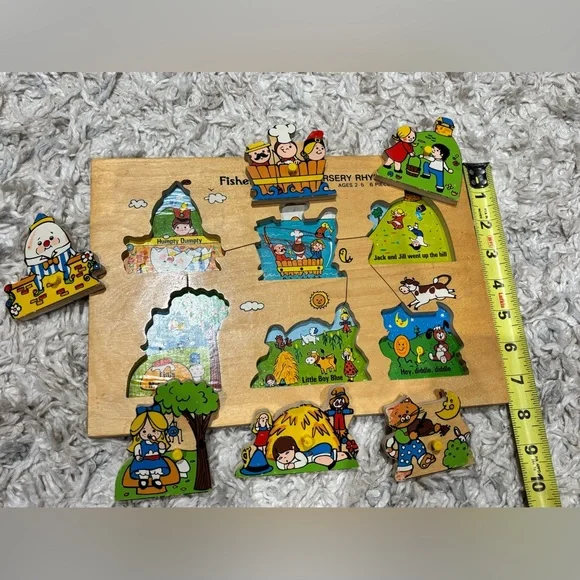 Vintage Wooden Puzzle Fisher Price 1970s - Picture 3 of 5